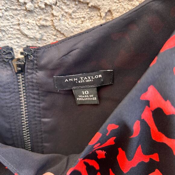 Ann Taylor 100% Silk Cheetah Print Dress Size 10 - Picture 4 of 5